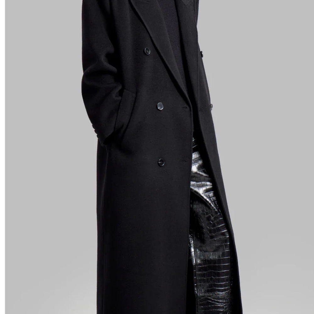 The Frankie Shop Black Double-Breasted Coat - Picture 2 of 9